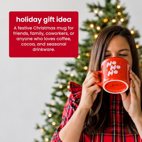 Ho Ho Ho Christmas Camper Mug - 15 oz Red Holiday Coffee Cup (Variation: Ho Ho Ho Mug) by Pearhead