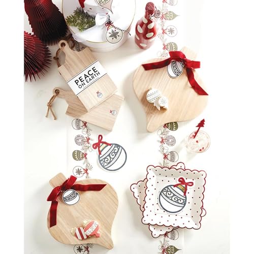 Ornaments Theme Santa Barbara Design Studio 25ft x 18in Disposable Table Runner – Ornaments