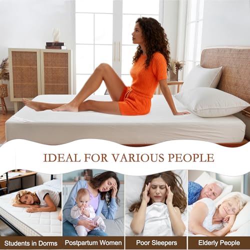 Queen Wool Mattress Pad with Cotton Cover - 200 GSM Australian Wool