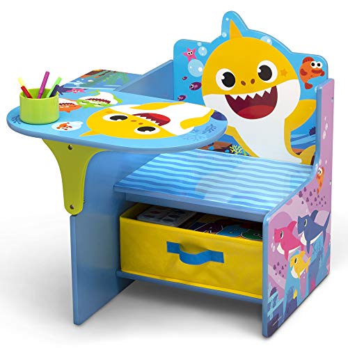 Kids Chair Desk with Storage Bin - Baby Shark Activity Station
