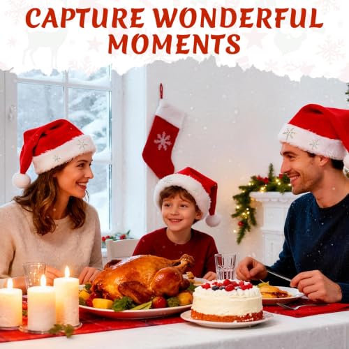 Unisex Velvet Santa Hat for Christmas & Holiday Parties - Adult Xmas Costume Accessory