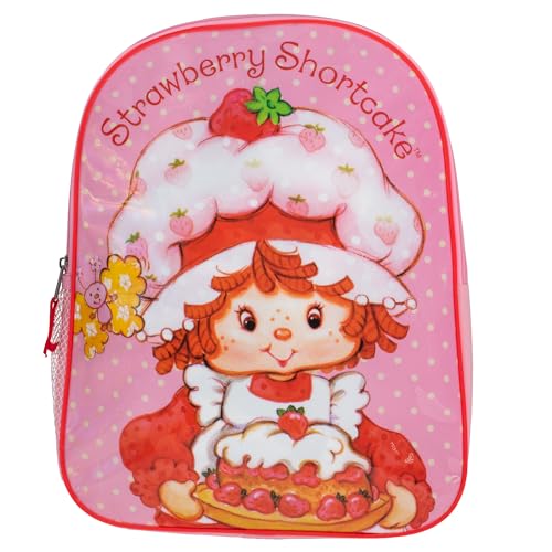Strawberry Shortcake Kids Backpack - 15 Inch Girls School Book Bag, Pink