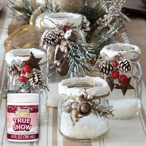 Fluffy Artificial Snow Paste for Holiday Crafts - 4 oz Weatherproof White