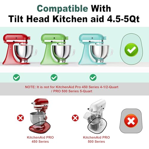 Pine Wood Sliding Tray for 4.5-5 Quart Tilt-Head Stand Mixers