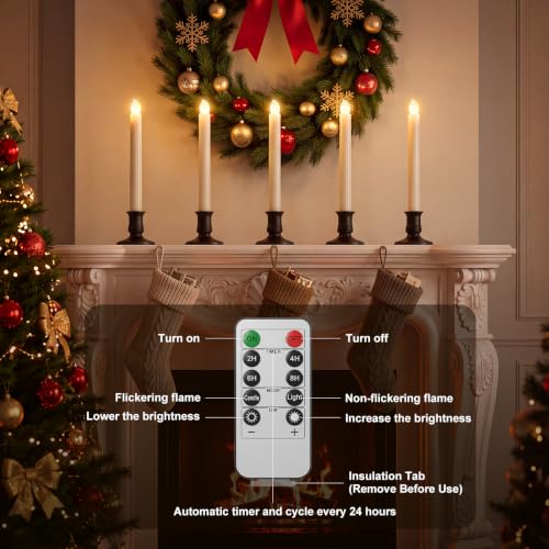 Verdenu 14 Pack Window Candles with Remote Timer, Holders & Suction Cups (Variation: 14 Pack)