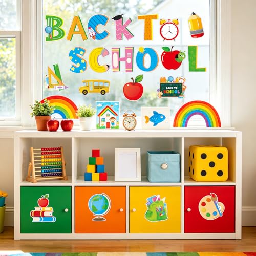 51-Piece Back to School Bulletin Board Cutouts Classroom Decorations