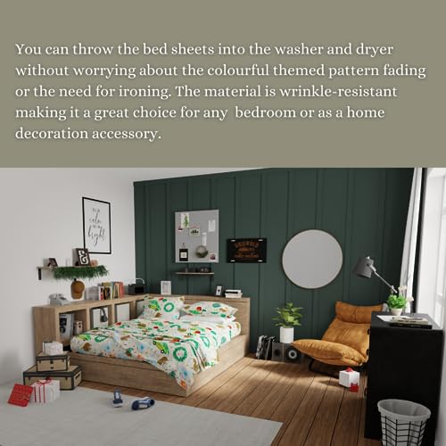 National Lampoon's Christmas Vacation Full Bedding Set - Franco 100% Cotton Flannel, Officially Licensed