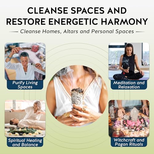 White Sage Smudge Stick Set - 3-Pack of 4-Inch Bundles for Home Cleansing