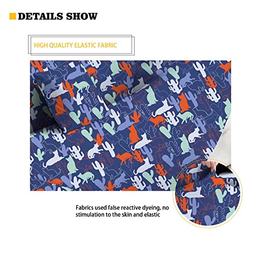 Reversible Sofa Cover Western Horse Slipcover with Adjustable Straps - X-Large