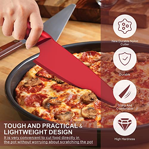 Nylon Knife Set for Nonstick Pans - 2 Piece Plastic Kitchen Knives
