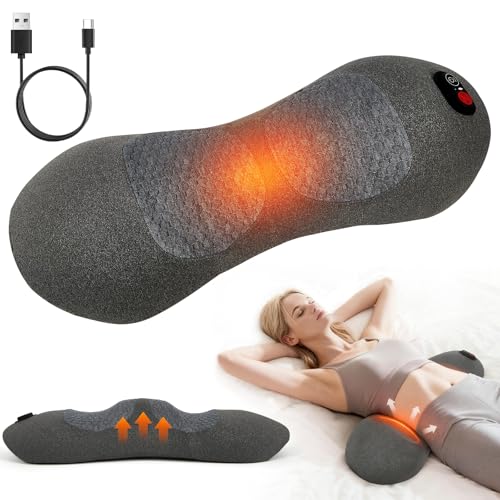 Electric Lumbar Massage Pillow with Heat - Deep Tissue Relief for Back Pain
