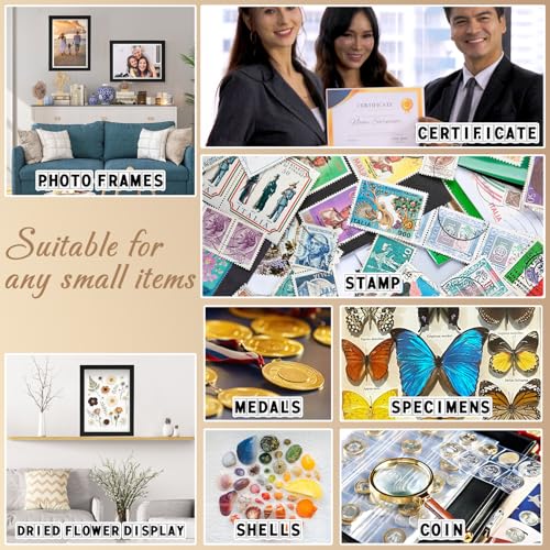 4-Pack 5x7 Deep Shadow Box Frames for Photos and Keepsakes, Black