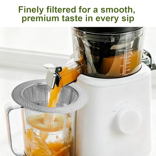 2-Pack Stainless Steel Pulp Strainer for Cold Press Juicers