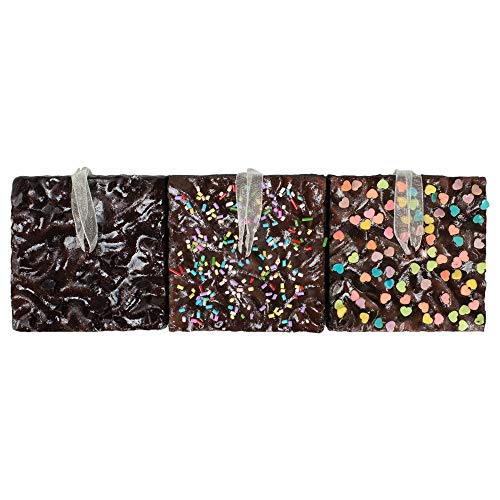 Brownies With Sprinkles Ornaments, 3 Assorted