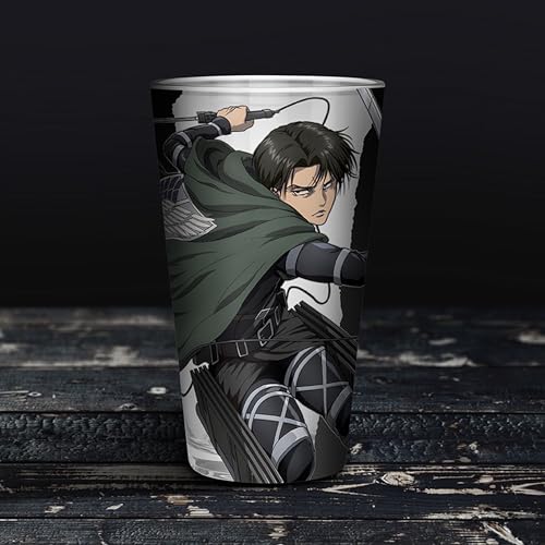 Attack on Titan Levi XXL Glass - 400ml Anime Drinking Glass