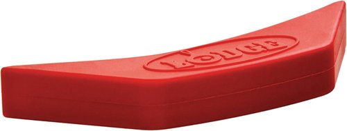 Lodge Silicone Assist Handle Holder - Heat Resistant & Dishwasher Safe for Cast Iron Cookware - Red