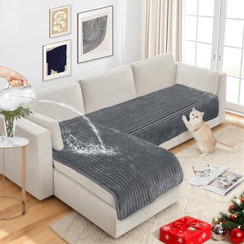 Waterproof Flannel Couch Cover for Dogs - Anti-Slip Sofa Protector Set