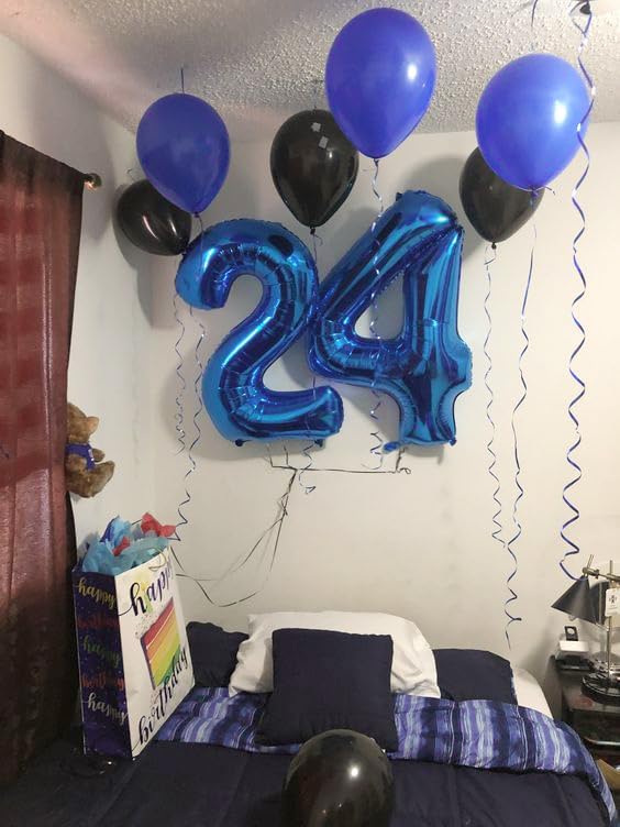Number 4 Balloon - Navy Blue 40 Inch | Large Party Decoration for 4th Birthday Celebrations