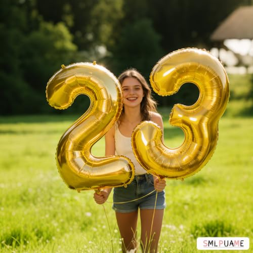 40-Inch Gold Number 2 Balloon - Self-Inflating Birthday Decoration