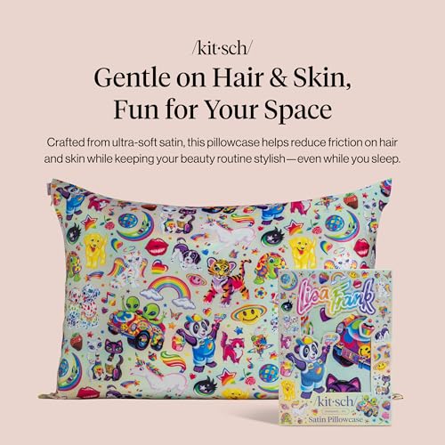 Lisa Frank x Kitsch Satin Pillowcase - The Fantastic World of