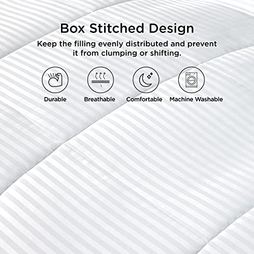 Bedsure King Size Duvet Insert - Lightweight Down Alternative Comforter, White