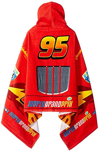 Jay Franco Kids Disney Pixar Cars Hooded Towel - 22" x 51" Cotton Wrap