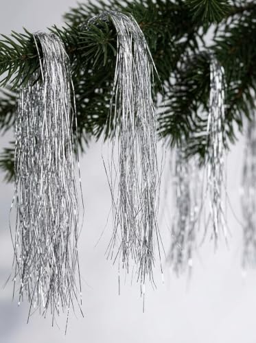 Brite Star 2000 Icicles, 18-Inch Silver Holiday Decor Set of 2