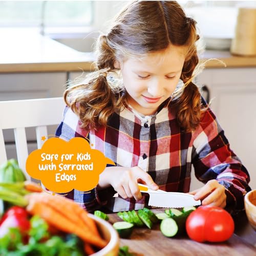 Kids Kitchen Knife Set 6-Piece Safe Toddler Cooking Tools