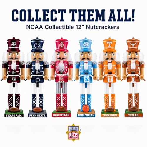 Kansas Jayhawks 12-Inch Wooden Nutcracker Figurine - Hand-Crafted Sports Decor