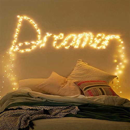 Warm White Fairy String Lights - 10ft 30 LED Battery Powered Silver Wire