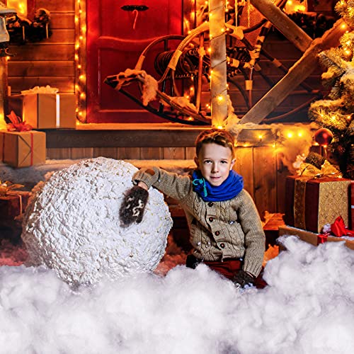 Artificial Christmas Snow Decor - Fluffy White Faux Snow Stuffing (240g)