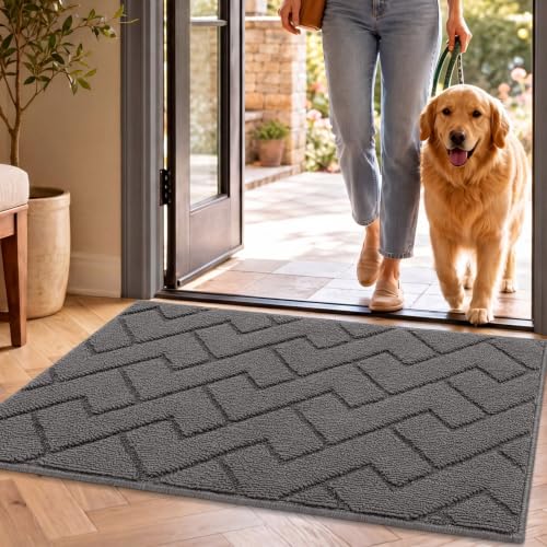 Indoor Dirt Trapper Doormat - 20"x32" Non-Slip Washable Entryway Mat