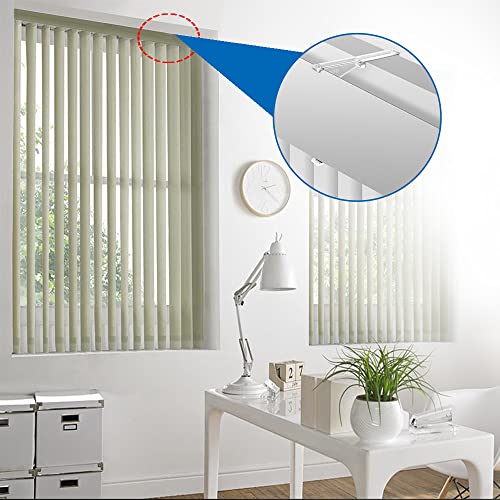 3.5 Inch Vertical Blind Valance Clips - Clear Plastic Replacement Parts (4PCS)