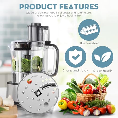 Stainless Steel Food Processor Slicing and Shredding Disc Blade