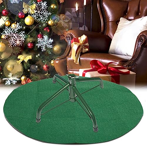 Waterproof Christmas Tree Stand Mat - Non-Slip Floor Protector (Green, 72cm)