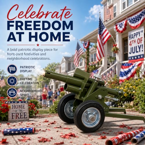 17-Inch Stainless Steel Mini Cannon Model with Adjustable Angle