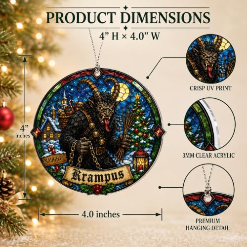 MAILAMCRAFT Krampus 02 Christmas Ornament - Horror Winter Holiday Decor