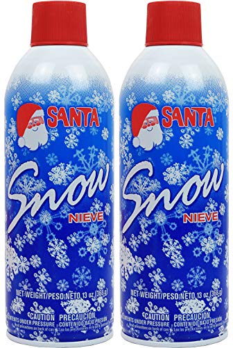 Greenco Fake Snow Spray for Christmas Decorations, 2-Pack, 13 oz Each