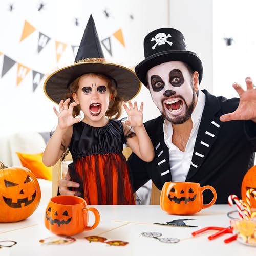 Halloween Cute Pumpkin Mug - Orange, 12 Ounce Pumpkin-Shaped Coffee Cup
