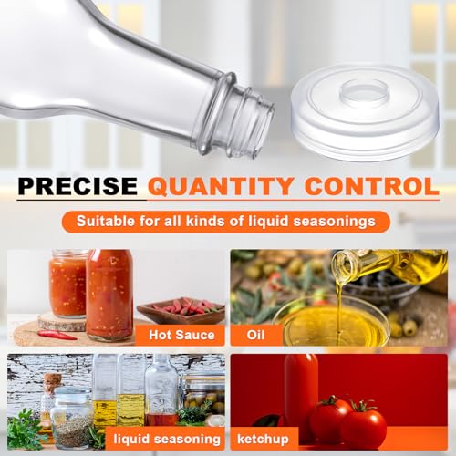 100 Pcs Orifice Reducer Inserts for 5 oz and 10 oz Hot Sauce Bottles