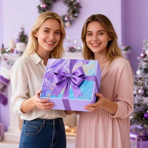 Purple Self-Care Gift Set for Women - Christmas, Birthday, Get Well Soon