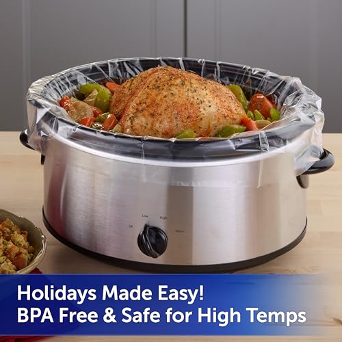 Reynolds Kitchens Slow Cooker Liners 20 Count - Fits 3-8 Quart, BPA-Free, Easy Cleanup