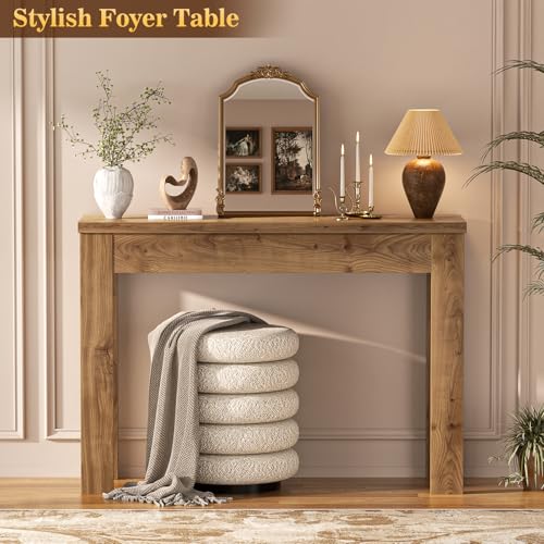 32-Inch Narrow Console Table, Rustic Farmhouse Entryway Sofa Table