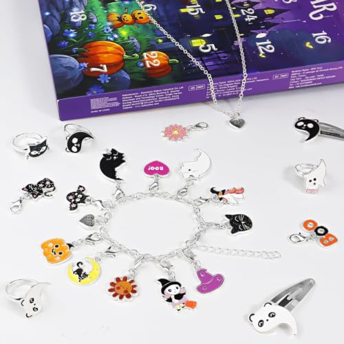 Halloween Advent Calendar 24 Days Spooky Castle DIY Jewelry & Charm Bracelet