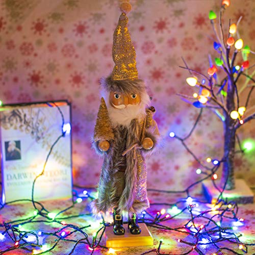 Handmade Wooden Santa Nutcracker Figurine - Festive Christmas Decor