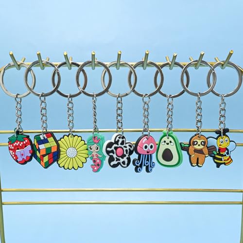 Pabucle Cute Keychains Bulk - Random Accessories for Keys, Backpack & Bag (Variation: Cute-200)
