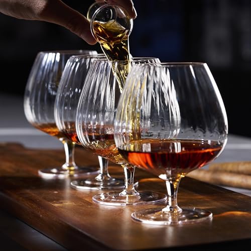 LEMONSODA Set of 2 Crystal Whiskey & Bourbon Snifter Glasses, 20oz