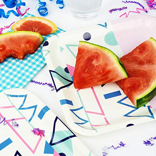 SOLAS Biodegradable & Fully Compostable Pink Cute Paper Plates | Beautifully Designed Stylish Eco Friendly Big Paper Plates 9 Inch | Pack of 20 | (Pink Cake Plates Disposable)