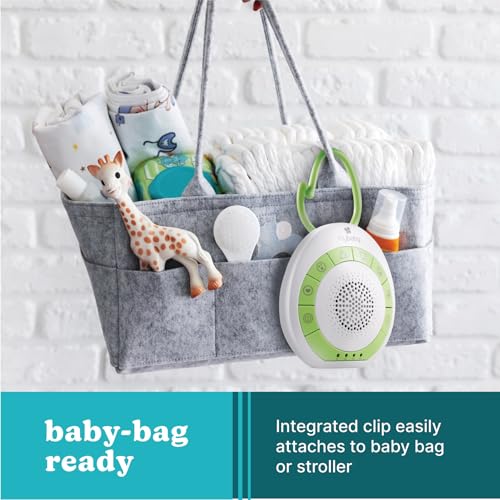 Portable Baby Sound Machine with Integrated Clip & 4 Soothing Sounds