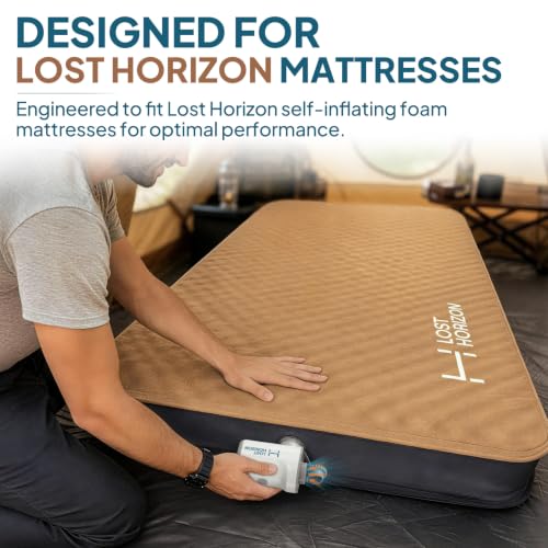 Rechargeable Air Pump for Camping Mattresses - Fast Inflation & Deflation